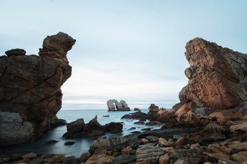 Fototapeta na wymiar Coast of Liencres, Cantabria, Spain