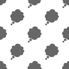 Tuinposter seamless pattern with speech bubbles © alek_maneewan