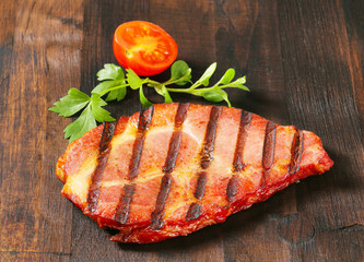 Grilled pork meat