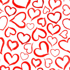 Watercolor painted heart