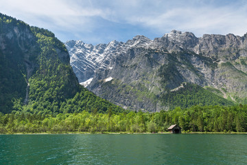 The scenic Königssee lake