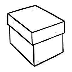 closed paper box 