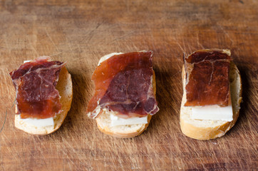 Obraz premium Smoked and dried beef meat