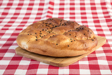 pita bread on table