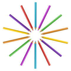 Fototapeta premium Colorful pnecils set