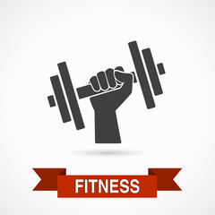 Vector illustration  single isolated icon ,Fitness design
