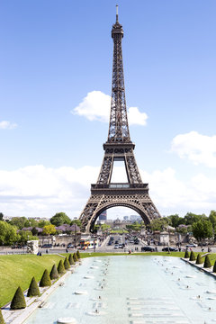 Eiffel tower in Paris, France 