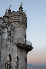 Fototapeta na wymiar The Swallow's Nest, a castle located on the Crimean