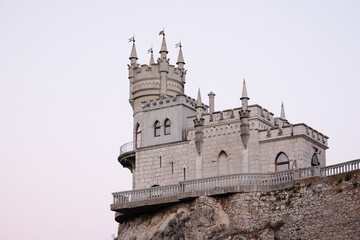Fototapeta na wymiar The Swallow's Nest, a castle located on the Crimean