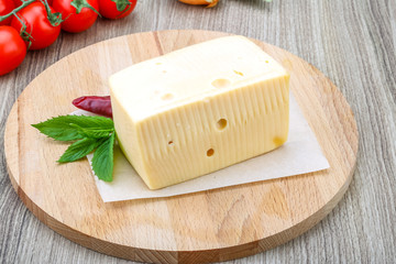 Yellow cheese brick