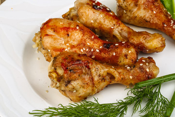 Grilled chicken legs