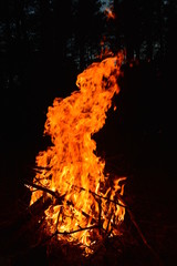 Горящий костер.
