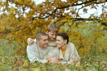 Fototapeta premium Nice happy family 
