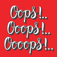 Hand drawn typography poster