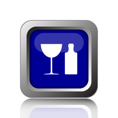 Bottle and glass icon