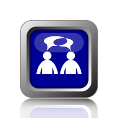 Comments icon - men with bubbles