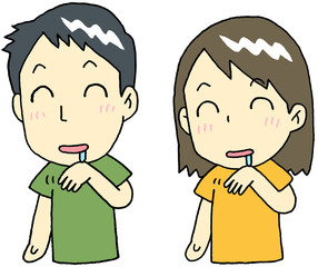 よだれ　男性　女性