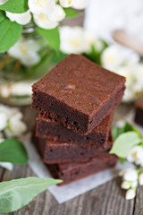 Chocolate mascarpone brownies