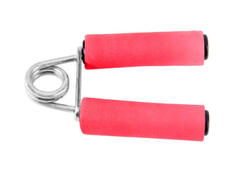 Sport hand grip strength equipment isolated on white  background