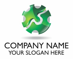 green puzzles image vector