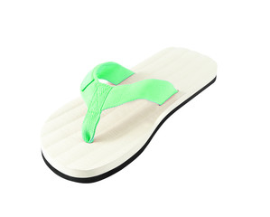 single slipper isolated on a white background