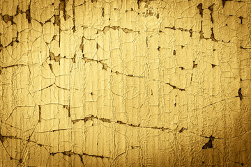 Wooden wall with cracked paint