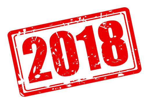 2018 red stamp text