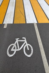 Sign of bicycle