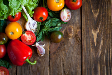 Organic food background-