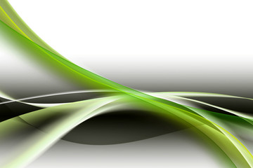 Fototapeta na wymiar abstract green wave background