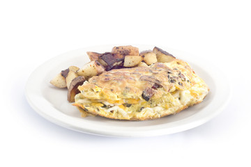 a classic three cheese omlette