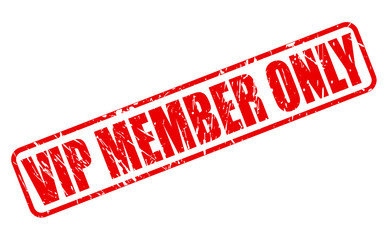 Vip member only red stamp text