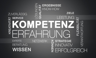 Word Cloud Kompetenz Erfahrung Business 