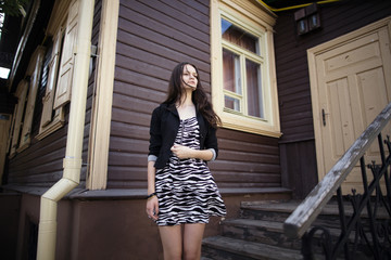 Obraz premium beautiful serious girl portrait