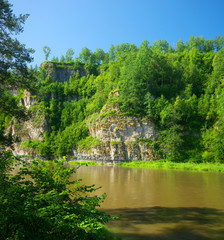 Fototapeta na wymiar Hay River. Russia, South Ural.