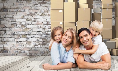 Family, moving, house.