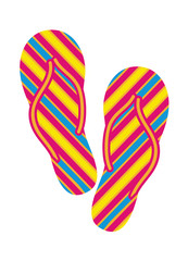 Ein Paar Badelatschen