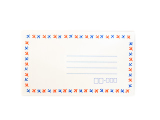 Envelope on white background