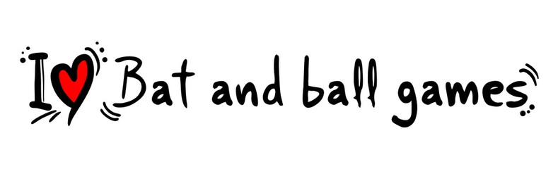 bat and ball games