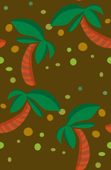 Endless Palm Trees Over Brown