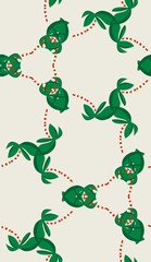 Triangular Repeating Background Over White