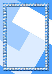 Creative blue frame