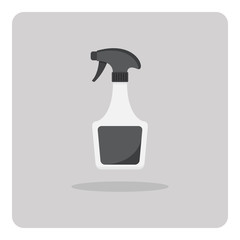 Vector of flat icon, spray bottle on isolated background