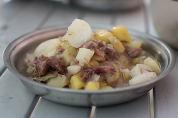 stew, tray, pepper, beef, spice, plate, bowl, autumn, prepared, leaf, 