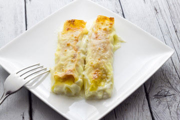 Cooking baked cannelloni
