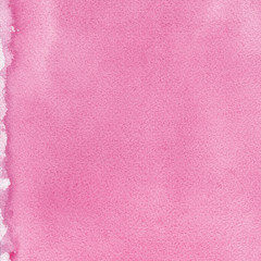 Pink natural handmade aquarelle painting texture pattern, blank empty macro closeup copy space 