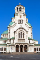 Fototapeta na wymiar The Alexander Nevsky Cathedral in Sofia, Bulgaria
