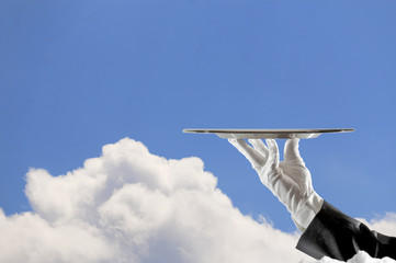 Servieren in den Wolken, Pr&auml;sentation