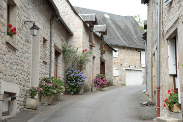 Fototapeta na wymiar Old town in french province 3