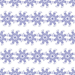 Blue pattern.
